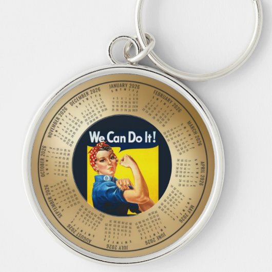 2026 Calendar Keychain We Can Do It (Voorkant)