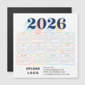2026 Calendar Minimal Modern Elegant Custom Logo (Voorkant / Achterkant)