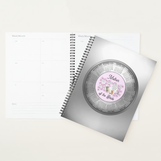 2026 Calendar Mother of the Bride Planner (Devant avec enveloppe)