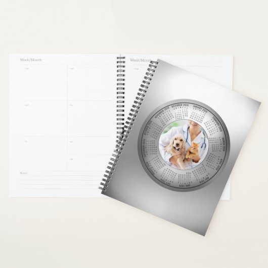 2026 Calendar Planner Veterinarians Animal Lovers (Devant avec enveloppe)