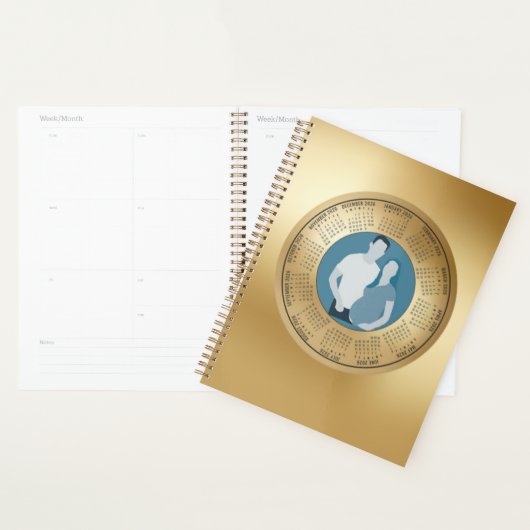 2026 Calendar Pregnancy Planner We’re Expecting (Devant avec enveloppe)