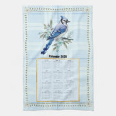 2026 Calendar Towel Bluejay 2 Theedoek (Verticaal)