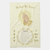2026 Calendar Towel In God We Trust Theedoek (Verticaal)