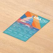 2026 Calendar with USA 250 Capital Dome America Acryl Uitnodigingen (Laagn)