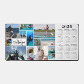 2026 Calendrier 14 Photos Monogramme Nom Couleur p (Recto)