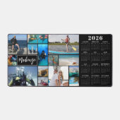 2026 Calendrier 14 Photos Nom Couleur personnalisé (Recto)