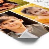 2026 Calendrier 3 Collage photo Poster personnalis (Coin)