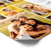 2026 Calendrier 6 Collage photo Poster personnalis (Coin)