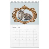 2026 Calendrier Aquarelle Portraits d'animaux par  (Feb 2026)