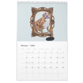 2026 Calendrier Aquarelle Portraits d'animaux par  (Feb 2026)