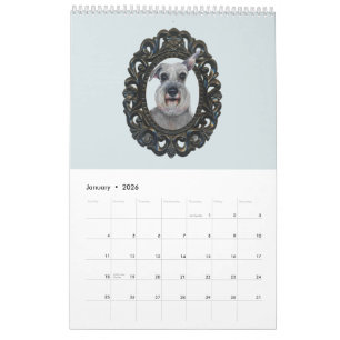 2026 Calendrier Aquarelle Portraits d'animaux par