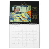 2026 Calendrier Bible chrétienne oeuvre (Mar 2027)