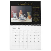 2026 Calendrier Bible chrétienne oeuvre (Feb 2027)