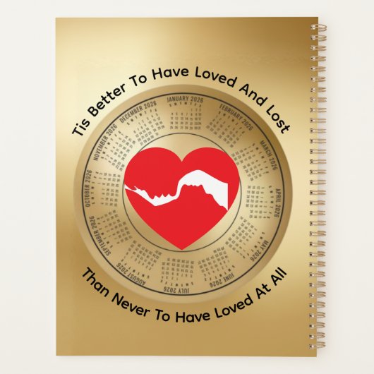 2026 Calendrier Carnet de rendez-vous des couples  (Dos)