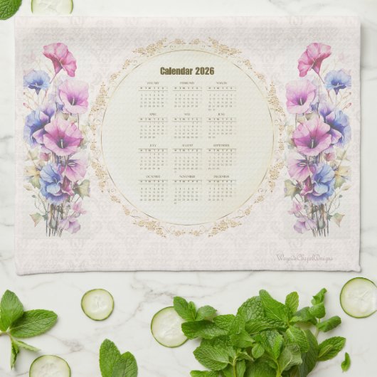 2026 Calendrier Église de serviettes Une saison de (Plié)