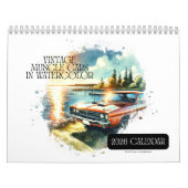 2026 Calendrier Voitures Musculaires Vintages en A (Protection)