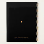 2026 Chic floral rose noir affaires (Dos)