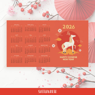 2026 Chinees Nieuwjaar Vuur Paard Magnetische Kale