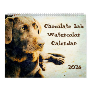 2026 Chocolade Lab Hond Lama Cadeau Voor Labradorl Kalender