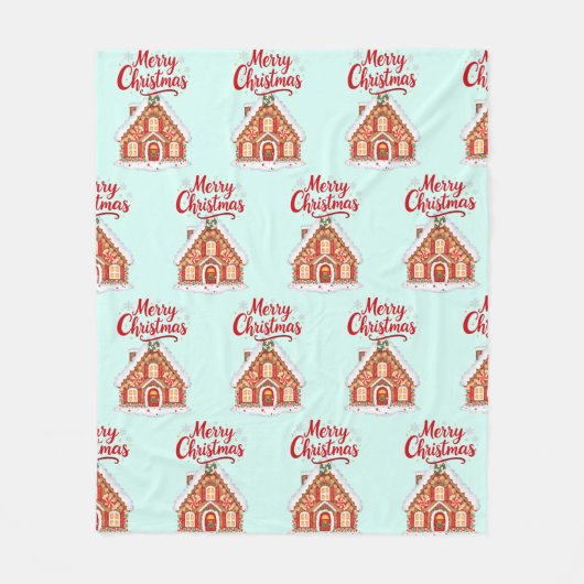 2026 Christmas House Fleece Blanket (Voorkant)