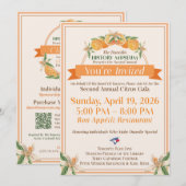 2026 Citrus Gala Invitation (Devant / Derrière)