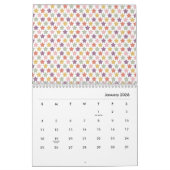2026 Colorful Pastel Pattern Illustration Calendar Kalender (Jan 2026)