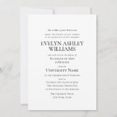 2026 Commencement Ceremony Invitation Photo Card (Dos)