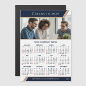 2026 Corporate Giveaway Photo Modern Fridge Magnet (Devant / Derrière)