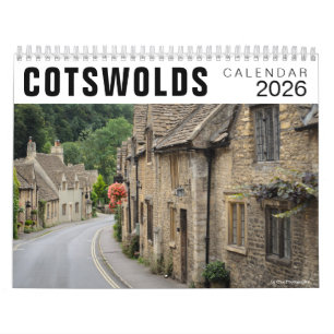 2026 Cotswolds-huizen & -steden foto Kalender