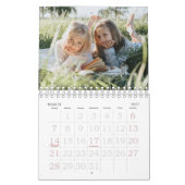 2026 Custom Family Photos Coastal Stripe Kalender (Mar 2027)