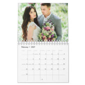 2026 Custom Wedding Photo Chic Script Calendar Kalender (Feb 2027)