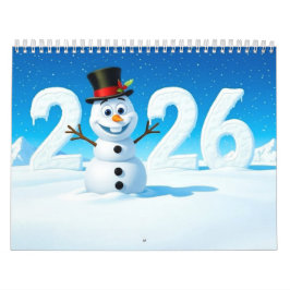 2026 Cute Seasonal Character Medium Wall Calendar Kalender