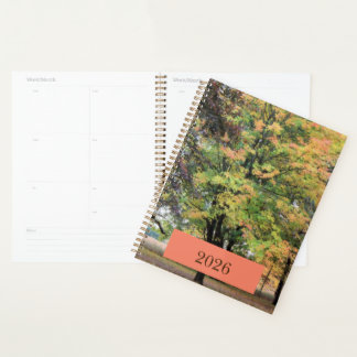 "2026" Date Autumn Maple Tree Painting