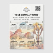 2026 Desert Magnet Calendar Business Logo QR Code (Voorkant)