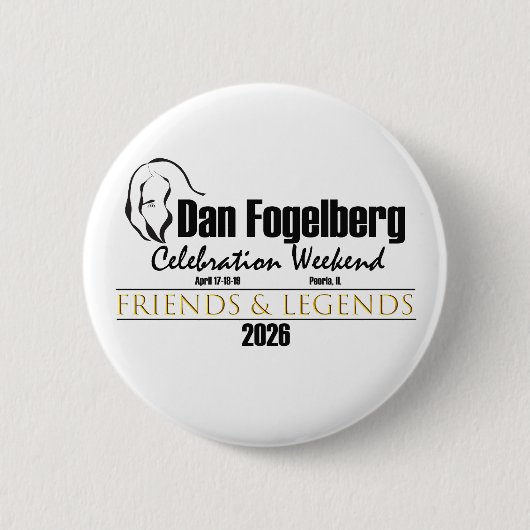 2026 DF Celebration Weekend Button! Ronde Button 5,7 Cm (Voorkant)