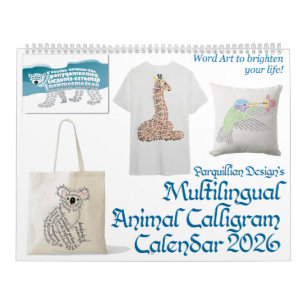 2026 Dieren Calligram Kalender