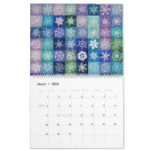 2026 Digitale Sneeuwvlok Temperatuur Quilt Kalende Kalender (Mar 2026)