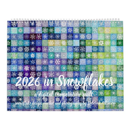 2026 Digitale Sneeuwvlok Temperatuur Quilt Kalende Kalender (Hoes)