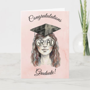 2026 Diploma Card Meisje Kaart
