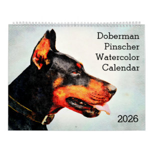 2026 Dobermann Pinscher Hond Moeder Dobie Liefhebb Kalender