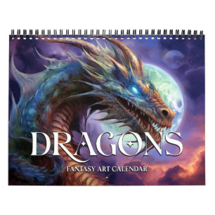 2026 Dragons Fantasy Art Kalender