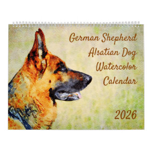 2026 Duitse Herdershond Alsatian Hond Liefhebber G Kalender