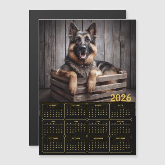 2026 Duitse Herderskalender (Voorkant / Achterkant)