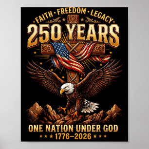 2026 Eagle 250 jaar Dom Patriot Amerikaan Poster