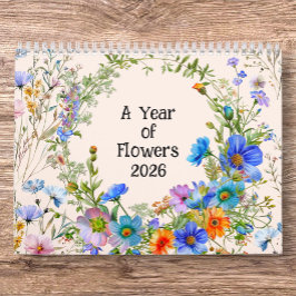 2026 Een jaar van bloemen - Muurkalender Kalender
