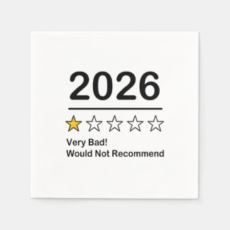 2026 één sterren beoordeling zeer slecht jaar servet