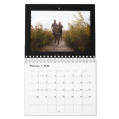 2026 Eenvoudige Aangepaste Familie Fotocollage Kalender (Feb 2026)