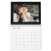 2026 Eenvoudige Aangepaste Familie Fotocollage Kalender (Mar 2026)