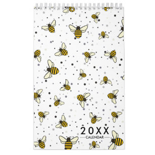 2026 Elegant bijenpatroon Kalender