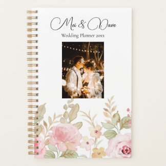 2026 Elegante Bloembruiloft gepersonaliseerde brui Planner